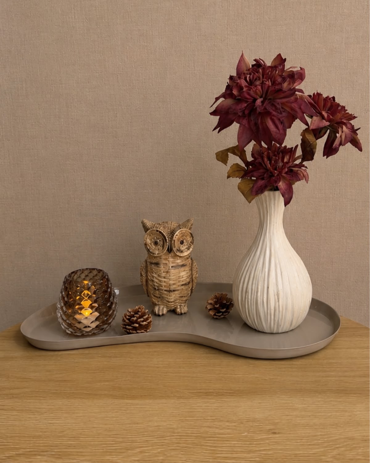 Decoratieset warm uil